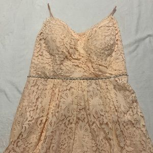 Christina Wu Occasions Style No 22699 Size 16 Blush Pink Cocktail Dress, Used